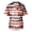 Watermelon Red, variant on 4th Of July Scrubs Top for Men Regular Fit Patriotic V-Neck Short Sleeve Graphic Printed Scrub Tops 2026 Summer Comfortable Stretchy Work Uniform with Pockets Sky Blue XXXXXL