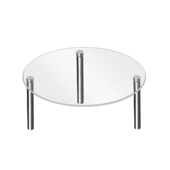 Transparent Acrylic Cake Display St with Metal Base 3-Tier Dessert Tower for Cupcakes & Pastries Wedding,Birthday & Party Serving Rack