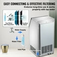 thumbnail image 5 of VEVOR 110V Commercial Ice Maker 110lbs/24h with 29lbs Storage 5x8 Cubes Stainless Steel Auto Clean for Bar Home Supermarkets, Includes Scoop and Connection Hose, 5 of 9