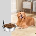 thumbnail image 6 of Wekvgz Elevated Dog Bowls 2 Pack Wall Mounted Dog Bowl Foldable Stainless Steel Raised Dog Food and Water Bowls Adjustable Height Wall Mounted Cat Food Bowls for Pets Dogs Cats, 6 of 13