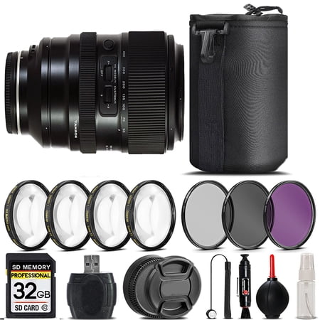 Tamron 50-400mm f/4.5-6.3 Di III VC VXD Lens for Sony E + 4PC Macro Kit + UV  CPL  FLD Filter - 32GB Kit