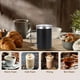 thumbnail image 5 of Taza de Café con Tapa Taza de Café de Acero Inoxidable 304 con Aislamiento de Tapa, Asa Portátil Y Cómoda Al Aire Libre, Tazas de Acero Inoxidable Opcionales Calientes Y Frías, 5 of 7