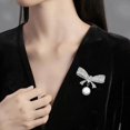 thumbnail image 6 of Osdhezcn Elegant Crystals Bowknot Brooch Sturdy Alloy Jewelry for Her, 6 of 9