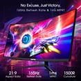 thumbnail image 4 of Sceptre Monitor WQHD Curvo Ultra Ancho de 34 Pulgadas 3440 x 1440 R1500 hasta 165Hz DisplayPort x2 99% sRGB 1ms Imagen por Imagen, Máquina Negra 2023 (C345B-QUT168), 4 of 5