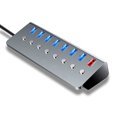 thumbnail image 2 of USB Multifuncional 8 Puertos USB Hub USB Extension Converter Con 7 Puertos de expansión USB3.0 1 Puerto de Carga Interruptores Independientes, 2 of 7
