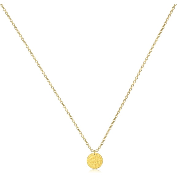 Dainty Gold Layered Bar Neckalce Moon Pendant Lariat Y Necklace 14K Gold Simple Necklace For Women[o5885]