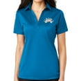 thumbnail image 1 of Ladie's Bowling Arch No Button Polo Shirt, Medium Brilliant Blue, 1 of 3
