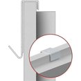 thumbnail image 3 of 4 Pcs Over The Door Hook, Z Shaped Hooks Reversible Door Hooks Coat Hook Bathroom Towel Hooks Foam Protection For Wardrobe Door And Bedroom Door, Whit, 3 of 5