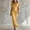 Gold, variant on Women's Satin Midi Dress Hollow Out Backless Spaghetti Strap Short Sleeve Slim Elegant French Style Dress Summer Wedding Guest Maxi Dresses
