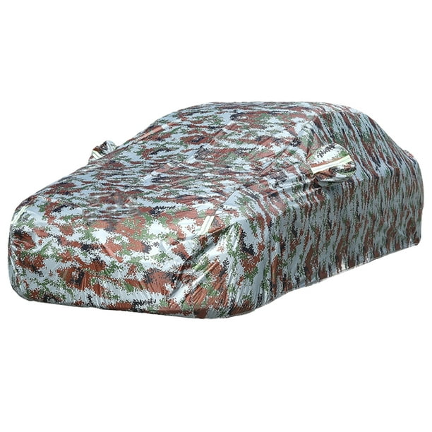 Camiones Impermeables Resistentes a Rayones con Cubierta Completa para Autos - Capa 2 de camuflaje Camuflaje de 2 capas Sunnimix Funda Universal para Coche Completa