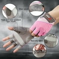 thumbnail image 2 of YHT Workout Gloves for Men and Women, Fingerless Weight Lifting Gloves for Exercise, Lightweight Breathable Gym Gloves for Weightlifting, Fitness, Training, Climbing, Rowing and Pull ups, 2 of 6