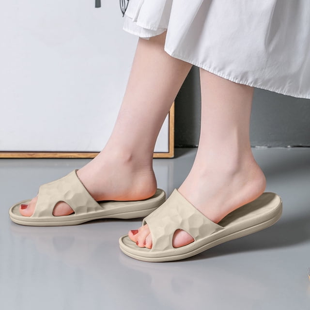 LSLJS Non-Slip Soft Bottom Bathroom Household Non-Slip Lightweight Slippers Non-Slip Soft Bottom Bathroom Household Lightweight Slippers, Women's Slippers