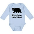 thumbnail image 3 of Inktastic Bozeman, Montana Black Bear Silhouette Boys or Girls Long Sleeve Baby Bodysuit, 3 of 5