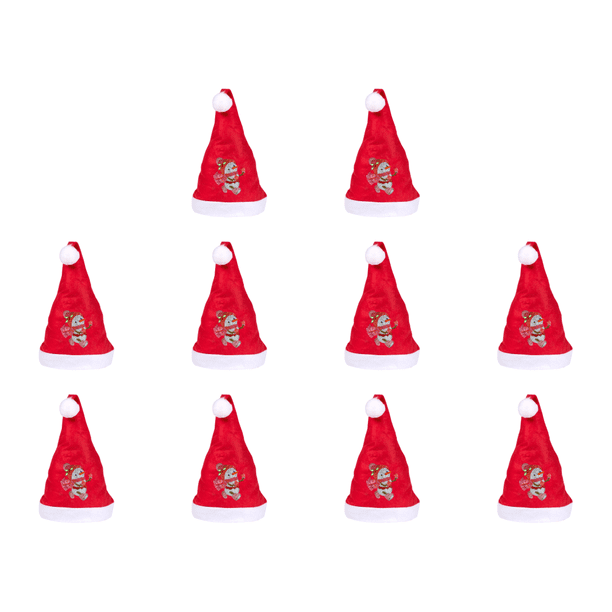10 Piezas DIY Sombrero Navidad Comodidad Suave para Adultos Unisex (muñeco Nieve #4)