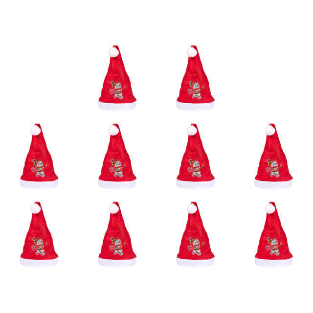 10 Piezas DIY Sombrero Navidad Comodidad Suave para Adultos Unisex (muñeco Nieve #4)