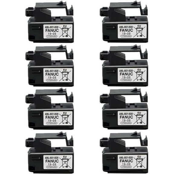 8PCS 3V 1750mAh A98L-0031-0028 PLC Lithium Replacement Battery for A02B-0309-K102 Part NO A98L-0031-0028 CNC Machine Controler Battery