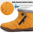 thumbnail image 2 of Womens Mens Barefoot Boots Shoes Winter Snow Boots Warm Ankle Booties Zero Drop Sole Wide Toe Box Fur Lined Outdoor Sneakers,42, 2 of 5