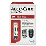 Accu-Chek Aviva Plus Blood Glucose Test Strips - 50 Test Strips per Box