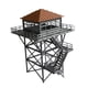 thumbnail image 3 of Torre de vigilancia en miniatura a escala 1:64, modelo coleccionable, adorno ferroviario Gris y marrón, 3 of 9