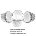 thumbnail image 4 of Gifbera Moldes Para Magdalenas Gigantes De Papel De Aluminio Plateado, Moldes Metálicos Para Hornear Muffins, 160 Unidades, 4 of 5