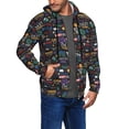 thumbnail image 2 of Honeii Basketball Print Hoodies for Men, Pullover & Full Zip, Breathable Zip up Hoodie, Sweatshirt-3X-Large, 2 of 5