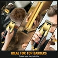 thumbnail image 3 of Professional Cordless Men's Hair Clipper Set, 6500RPM Motor, Stainless Steel Blades, 150min Runtime, LED Display, USB Rechargeable, Trimmer/Beard/Sideburn Tool for Home/Barber Shop, 3 of 19