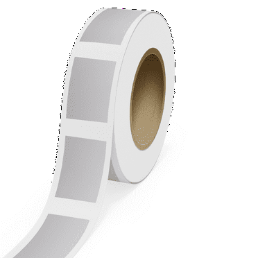 JAM Paper Standard Label Rolls, Rectangle, 4 x 6, Silver Metallic Foil, 125 Labels/Roll