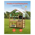 thumbnail image 2 of Mud Kitchen for Kids, Outdoor Play Kitchen Set with Accessories, Toddler Grocery Store, Pretend Play Kitchen with Stoves, Sink & Planter Boxes, 2 of 6