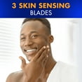 thumbnail image 5 of Gillette Sensor3 Refillable Razor for Men, 1 Shaving Razor Handle & 4 Blade Refills, Blue, 5 of 10