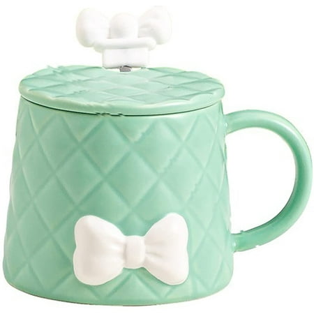 

Kawaii Bowknot Mug Cute Ceramic Water Cup Nordic Girl Coffee Milk Cup350ML