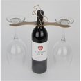 thumbnail image 1 of Metrotex Designs 12664 Lazer Cut Steel Stallion 2-Stem Glass Bottle Topper Gold Finish, 1 of 1
