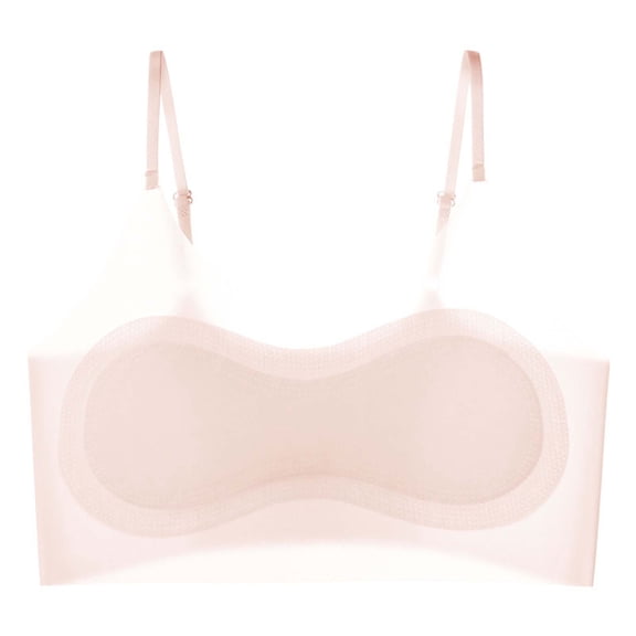 asjyhkr Girls Clothes Seamless Bras Casual Padded Thin Adjust Strap Soft Comfy Classic Everyday Wear Breathable Sports Bra(11-12 Years,Pink1)