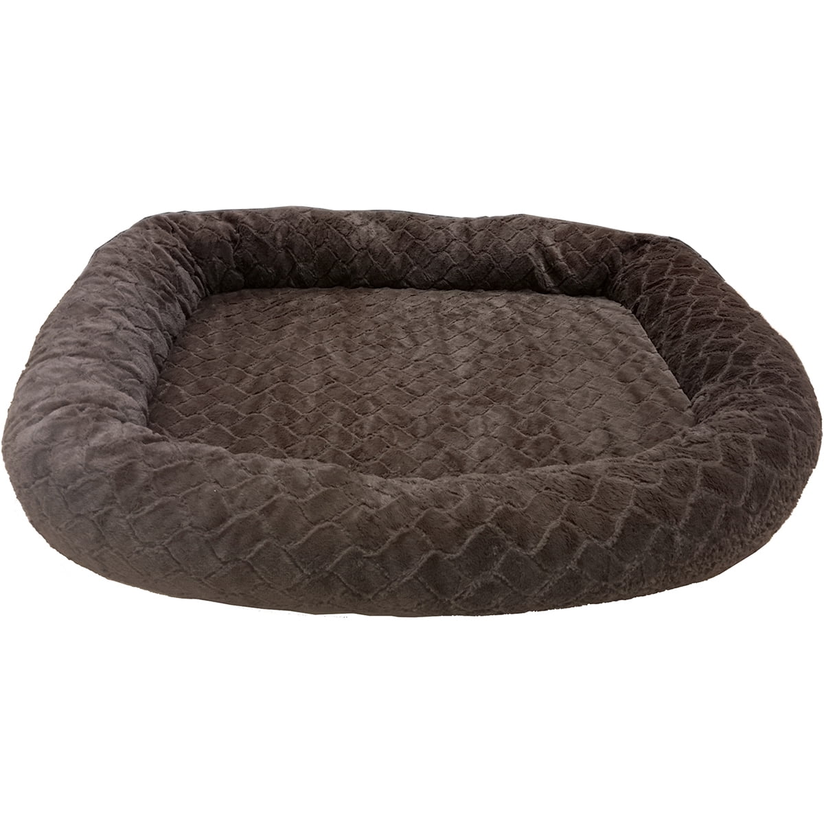 "Sleep Zone 40"" Diamond Cut Oval Orthopedic Dog BedChocolate