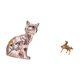 thumbnail image 5 of Elegante escultura felina equina. Figura artística de animal. Adorno único para el hogar, ideal para chimenea, escritorio, oficina, dormitorio, estant, 5 of 8