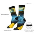 thumbnail image 4 of KLL Stylish Yellow Dog Print Cool Socks Men's Women's Crew Socks Funny Crazy Novelty Stockings, 4 of 6