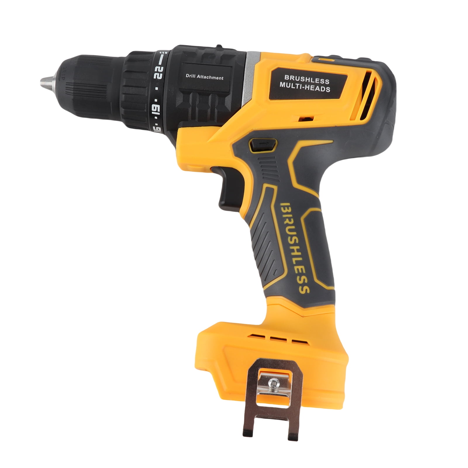 20V 2-in-1 Cordless Power Tool Combo Kit, Brushless Motor Drill & Angle Grinder Set with Accessories for Drilling, Cutting, Sanding, Polishing - No Battery/Charger Included