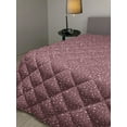 thumbnail image 2 of Abstract Down Alternative Comforter, Grids Lines Round Shapes and Circles Snowflake Motifs Print, Microfiber Quilt for All Season, 5 Sizes, White Dark Pink, by Ambesonne, 2 of 3
