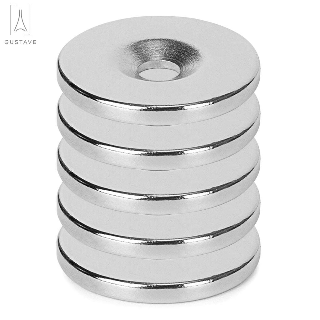 250pcs 3/4" 1lb Strength Ceramic Refrigerator Magnets Round Disc Craft w/ Holes 
