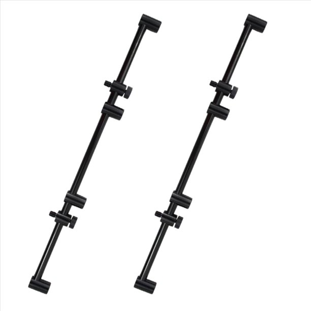 2X Barra de Zumbido de Pesca de Carpa Vaina de Caña de Pescar de Perno Ajustable para Cañas de Pescar Longitud 45Cm