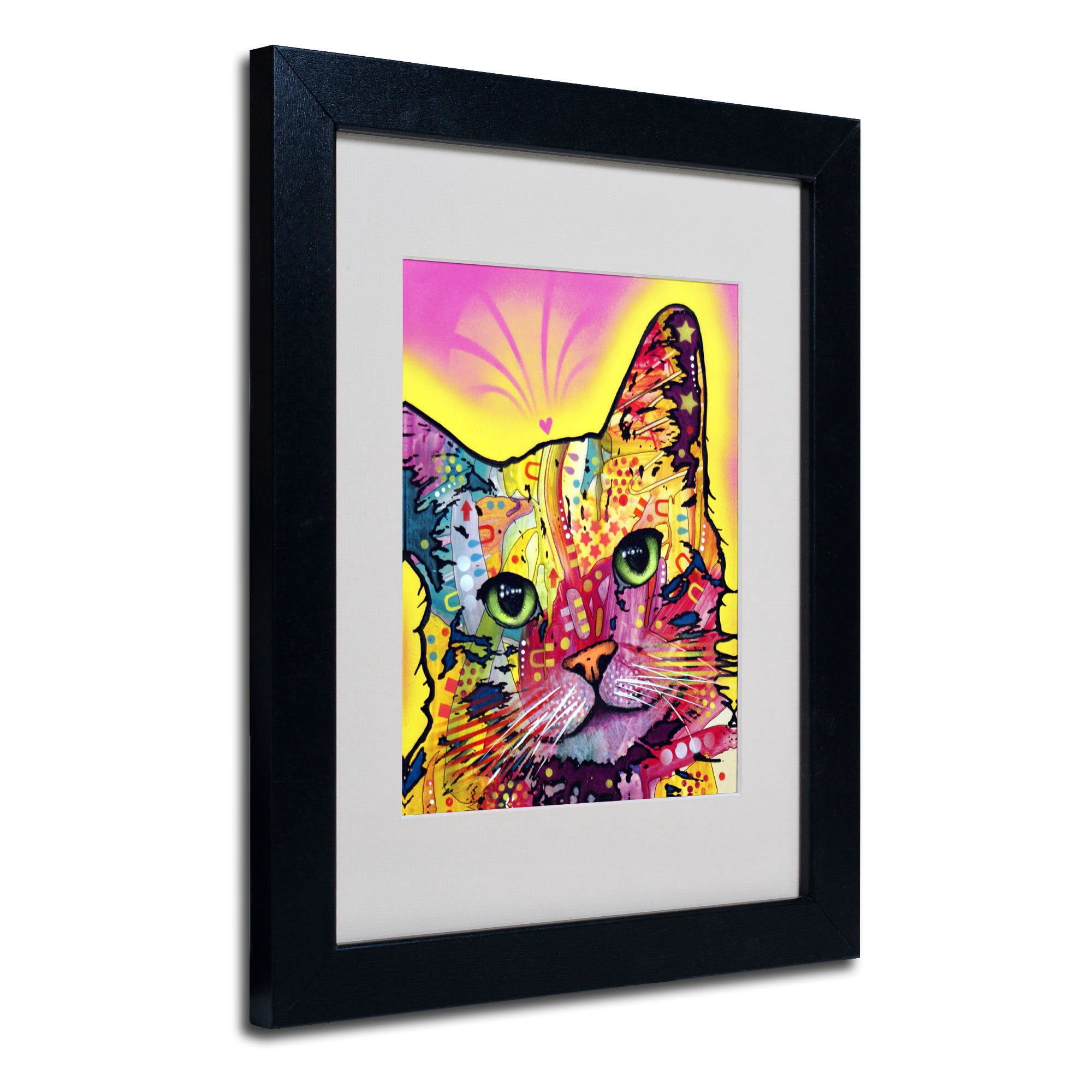 Matted art under acrylic in a wood frame