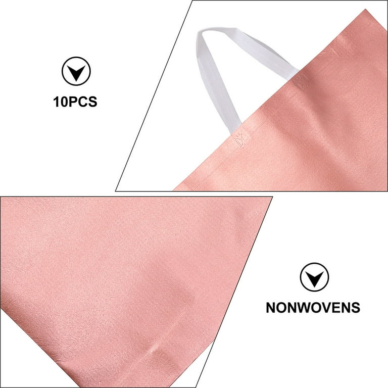 4pcs Plain Gift Bag, Rose Gold Non-woven Fabric Portable Bag, Multifunction  Gift Packaging Bag For Party