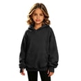 thumbnail image 4 of BLVB Hoodies for Girls Long Sleeve Cute Pullover Lightweight Comfy Oversized Hooded Sweatshirt with Thumb Hole(Black,9-10 Years), 4 of 8