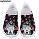 thumbnail image 1 of Doginthehole - Zapatos de enfermera informales para mujer, zapatos planos con estampado dental Kawaii, cómodos, transpirables, de malla, para verano, 1 of 5