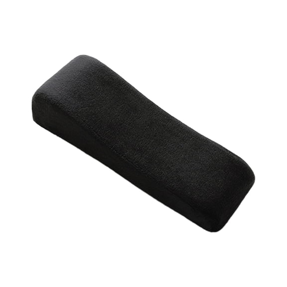 Black Foam Wheelchair Arm Pads Chair Cushion Help Your Arm Rest For Wheelchair Office Chair Gaming Chair Nylon Spandex 9.84X3.15X2.36 In