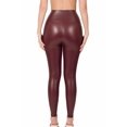 thumbnail image 4 of J. METHOD Womens Faux Leather Leggings High Waist Skinny Stretch Pants Made in USA, 4 of 6