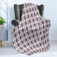 thumbnail image 4 of Ethnic Soft Flannel Fleece Throw Blanket, Vintage Eastern Mosaic from Medieval Times Art Axis Illustration, Cozy Plush for Indoor and Outdoor Use, 50" x 70", Pale Green Pale Grey, by Ambesonne, 4 of 5
