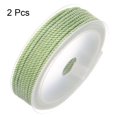 thumbnail image 3 of Unique Bargains 2 Packs Twisted Nylon Twine Thread Beading Cord 3mm 7M/23 Feet Extra Strong Braided Nylon String, Turquoise Green, 3 of 6