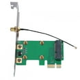 thumbnail image 2 of Tarjeta Elevadora Mini PCI E, Soporte de 3,3 V y 5 V, Deflector de Altura Stota, Antena de Reserva para una una Fácil Instalación, Soporte para Todas las Mini Tarjetas PCI e para, 2 of 7