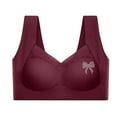 thumbnail image 6 of Tumotour Smooth Wireless Bras For Women No Underwire Vest Thin Side Pull-In Comfort Seamless Supportive Bra Raceback Push Up Bralettes Full Coverage Thin Soft Comfy Daily Bras, 6 of 6