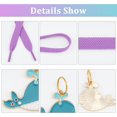 thumbnail image 4 of Colorful Flat Shoelace Set 10 Strands Shoelace with 11PCS Shoe Pendant Charms Mixed Color Polyester Cords Sneaker Shoe Laces Cute Shapes Alloy Enamel Pendants, 4 of 6
